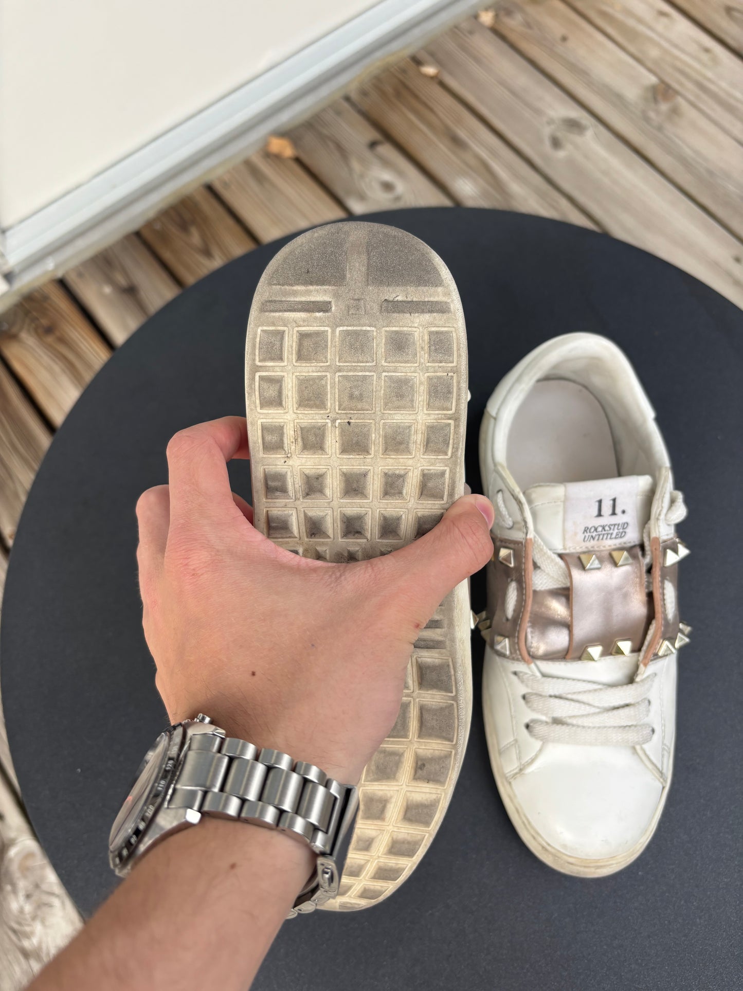 Valentino Garavani Open – Gold/Beige Band (EU 37)
