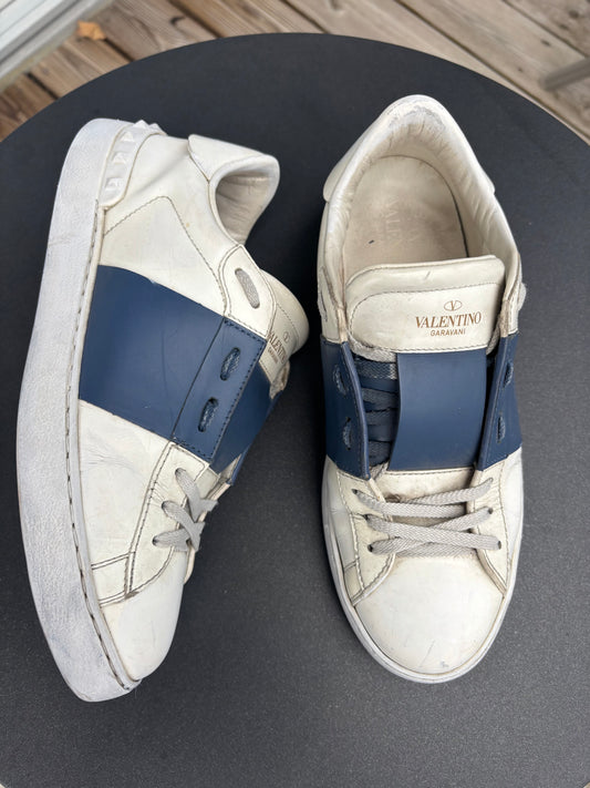 Valentino Garavani Open Sneakers Vit/Blå – Strl 41 – Snabb frakt & retur