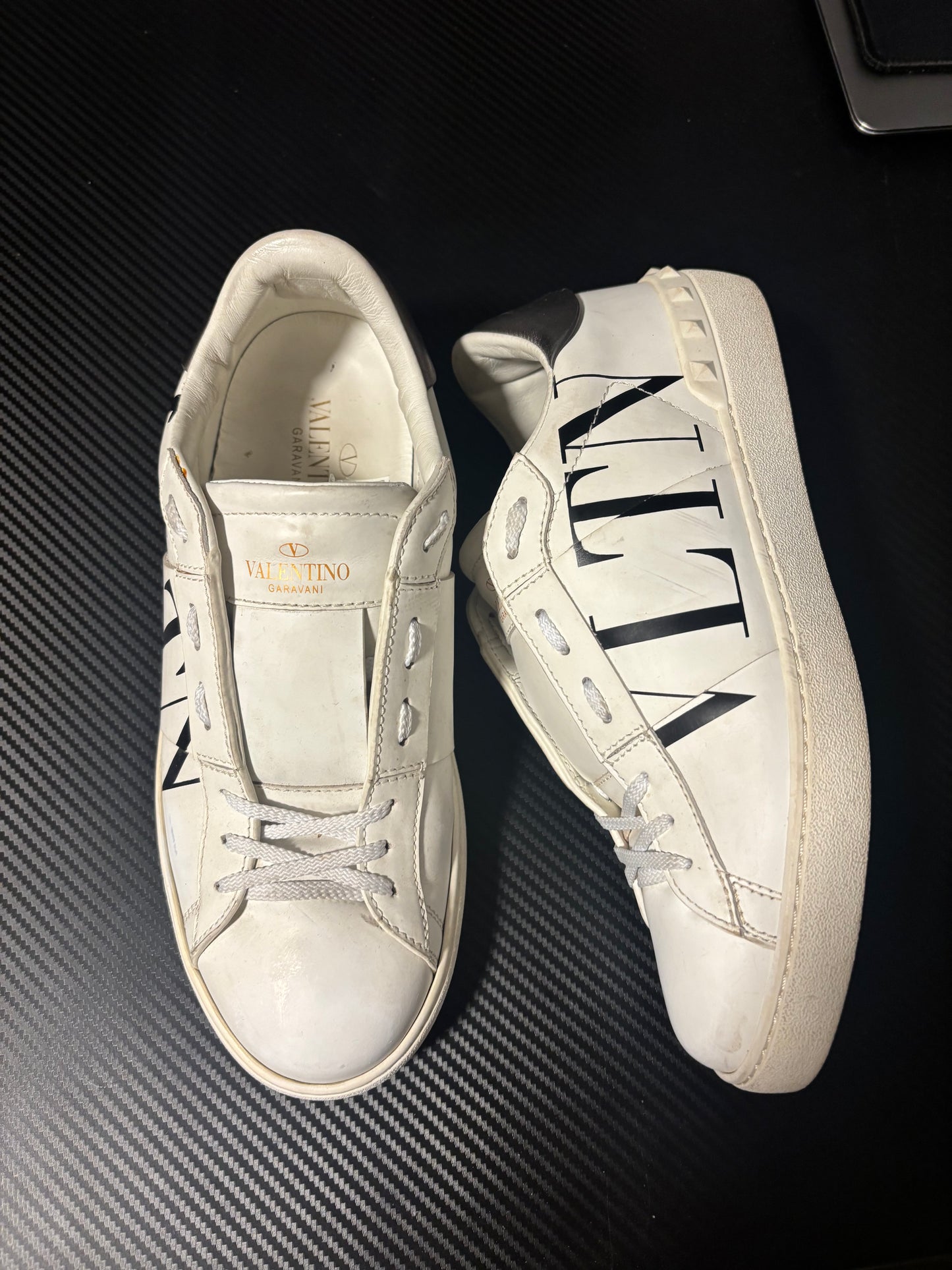 Valentino Garavani Open Sneakers White/Black – Size 40 – Best price in Sweden!